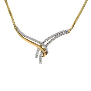 0.65 Ct. Tw. Round Cut Diamond 14k Gold Necklace